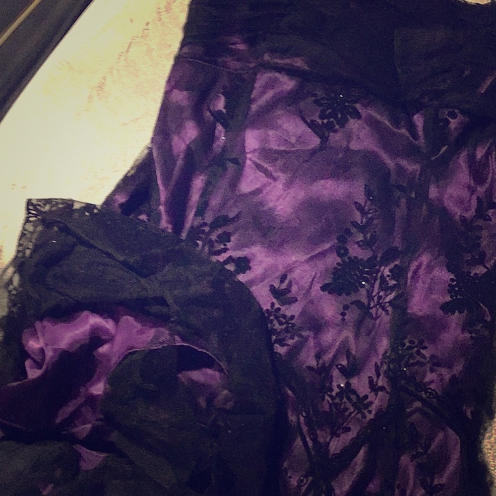 Victorian style purple dress